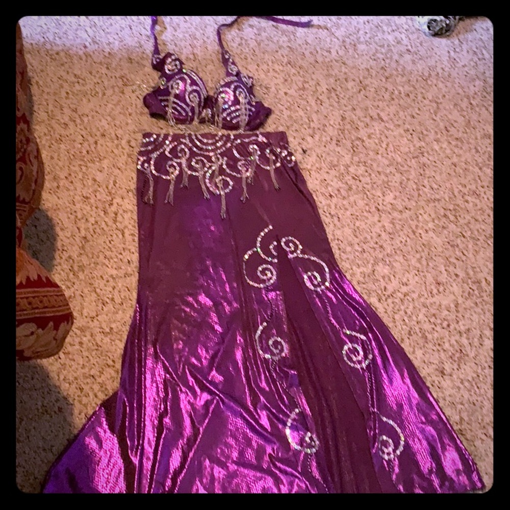 Sold purple beginner BellyDance costume